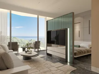 Serviced apartment 250m to the beach with oceanview, Canggu