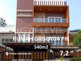 DIJUAL Rumah PIK GRISENDA luas tanah 171m SHM
