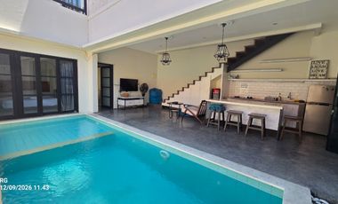 MINIMALIST MODERN VILLA AT CANGGU ONLY 5 MIN TO BEACH FOR LEASE