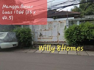 Rumah Hitung Tanah Komersil Mangga Besar Luas 1064