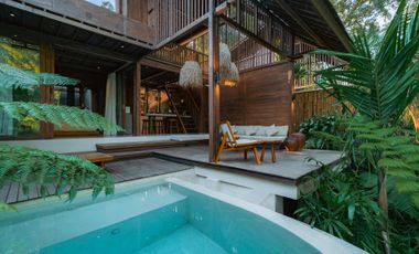 Elegant Leasehold Villa with River & Jungle Views in Ubud