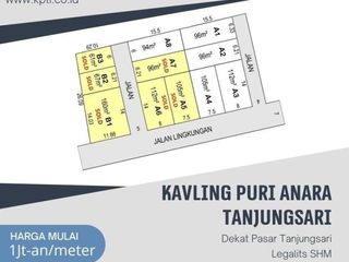 Dekat Pasar Tanjungsari, Kavling Perumahan SHM; 1jt-an