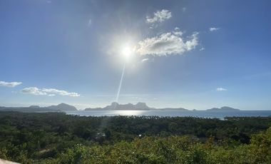 Stunning over looking land for sale in El Nido