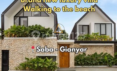 Brand New Luxury Villa Walking To The Beach In Saba Gianyar