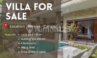 Dijual Villa Mewah Daerah Central Berawa Canggu Bali