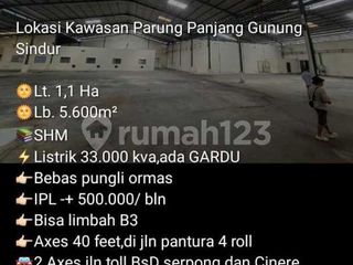 Disewakan Gudang Di Parung Panjang Gunung Sindur