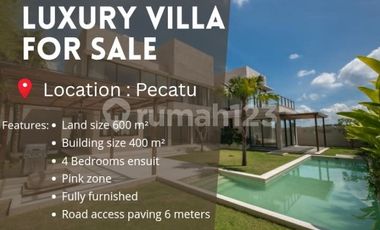 Modern Tropical Villa 4Br + Pool di Lokasi Premium Bingin