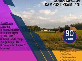 Kavling Kampus Dreamland Jember, Bisa di angsur Selama 18 Bulan