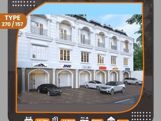 ruko 3 lt pinggir jalan garuda sakti km 6