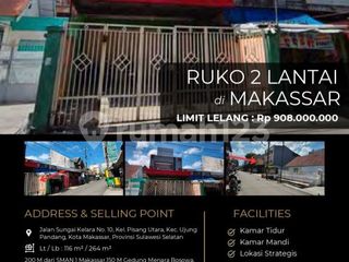 Ruko 2Lantai di Lokasi Strategis di Ujung Pandang