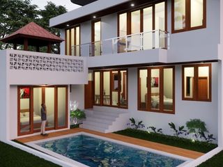 DIJUAL RUMAH DENGAN 2 LANTAI DAN KOLAM RENANG PRIBADI !!