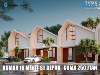 RUMAH DIJUAL MURAH LOKASI STRATEGIS 10 MENIT STASIUN DEPOK LAMA