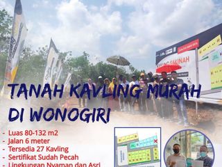 TANAH KAVLING SIAP BANGUN SERTIFIKAT SUDAH PECAH