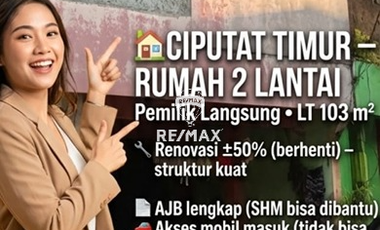 DIJUAL RUMAH 2 LANTAI DI DAERAH CIPUTAT TIMUR TANGERANG SELATAN