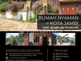 Rumah Nyaman Megah 2 Lantai di Kota Jambi