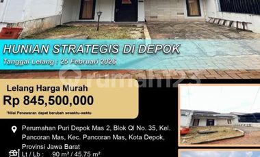 Hunian 1 Lantai Letak Strategis di Pancoran Mas Depok