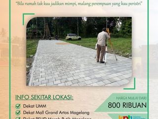 Kavling Murah 4 Menit ke Jalan Magelang; Hanya 800RB/M2