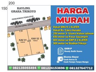 255,6Jtan Tanah Graha Trikoyo Karanglo