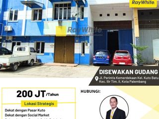 DISEWAKAN GUDANG SERBAGUNA TENGAH KOTA