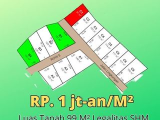 Cicil 12 Bulan Non Bunga Kapling Tanah 1,7 Jutaan/M2 Dekat Alun-Alun Ujung Berung
