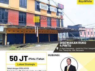 DISEWAKAN 4 RUKO GANDENG