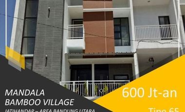 HANYA 600jt-an,Rumah 2 lantai di Mandala Bamboo Jatihandap