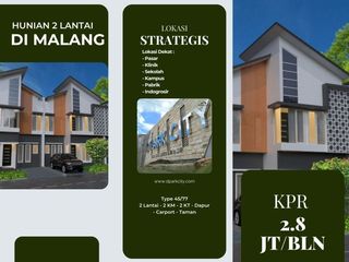 2 Lantai Tipe 45/77 Rumah Bebas Banjir Bisa KPR