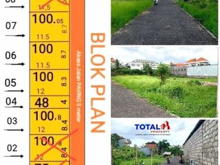 BUC Tanah Kavling Murah Harga Miring lokasi Tukad Badung Denpasar
