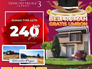 UNTUNG BANYAK, Rumah Murah Sidoarjo Hanya 240 Juta, Diamond Village Juanda 3