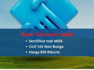 Dekat SMKN 1 Majalaya Kavling Perumahan Murah; Mulai 850rb/m