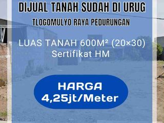 Dijual Tanah Sudah Urug Di Tlogomulyo Raya Pedurungan Semarang