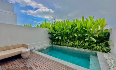 Rumah 2 kamar dengan private pool di Canggu, Bali - Lease 30 tahun atau Sewa Tahunan