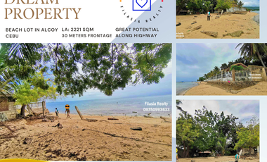 FOR SALE: Beautiful investment 2221sqm Beach Lot in Alcoy Cebu Philippines