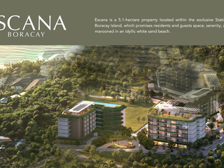 Luxurious 64.86 sqm 1BR Condo Unit with Balcony in Boracay, at Escana Boracay