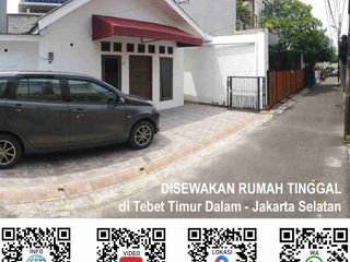 RUMAH di TEBET TIMUR DALAM | jalan 1 mobil terdekat ke MT Haryono - Jakarta Selatan
