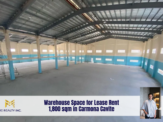Warehouse Space for Lease Rent 1,800 sqm in Carmona Cavite