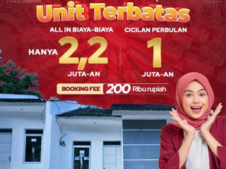 RUMAH BARU SUBSIDI MURAH 1 LT DP 2.2 JUTA ALLIN DKT CICALENGKA SQUARE