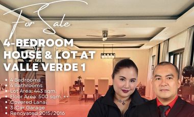 FOR SALE: Charming 4-Bedroom Home in Valle Verde 1, Pasig City Near Estancia Mall and Ayala 30th