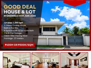 GOOD DEAL House & Lot in Greenhills East, San Juan