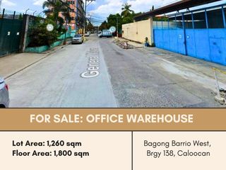 FOR SALE Office Warehouse located at Brgy 138, Caloocan