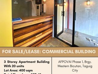 FOR SALE/LEASE Apartment Building located at AFPOVAI Phase 1, Brgy. Western Bicutan, Taguig City