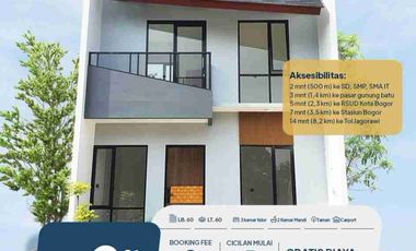 Jual Rumah 2 Lantai Kota Bogor Gunung Batu Dekat Stasiun