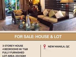 FOR SALE House & Lot located in  Hemady St., New Manila, Quezon City