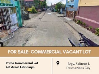 𝐅𝐨𝐫 𝐒𝐚𝐥𝐞: 𝐕𝐚𝐜𝐚𝐧𝐭 𝐋𝐨𝐭 located at Brgy. Salitran I, Dasmarinas City