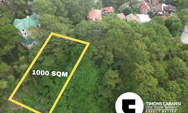 1,000 sqm | Ideal for Residential or Mixed-Use Development | High ROI Potential | Baguio For Sale Lot