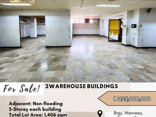 FOR SALE 2 Warehouse Buildings located at Brgy. Manresa, Quezon City