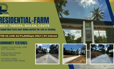 Small Farm Residential Lot For Sale Near Tagaytay