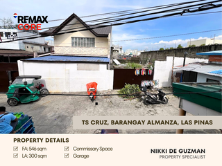 FOR SALE: Commissary and 2 Lots in TS Cruz, Alamanza Las Pinas