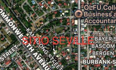 MAIN ROAD Sitio Seville Neopolitan VI Quezon City- Vacant Residential land Lot for Sale