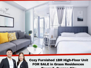 Fern at The Grass Residence 1Br with Balcony Condominium FOR SALE in QC
